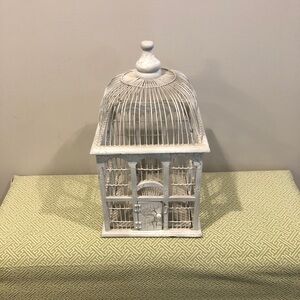 Vintage Wooden & Wire Birdcage Rustic Cottagecore French Country Decor